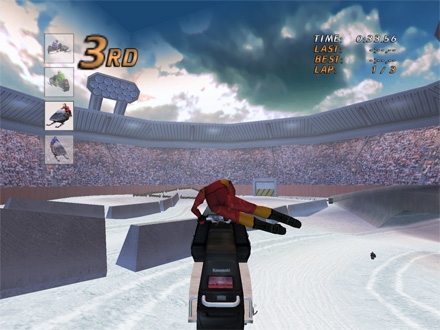 Скриншот из игры Kawasaki Snow Mobiles под номером 4