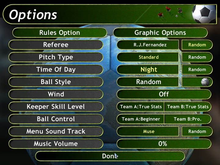 Скриншот из игры Kick Off 2002 под номером 8
