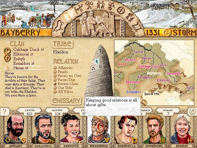 Скриншот из игры King of Dragon Pass под номером 1