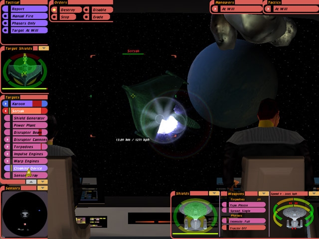Скриншот из игры Star Trek: Bridge Commander под номером 12