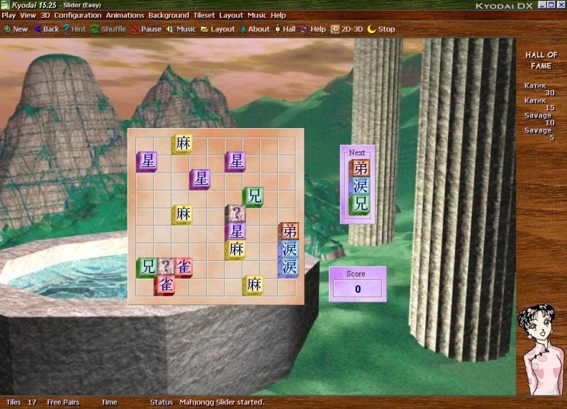 Скриншот из игры Kyodai Mahjongg под номером 22