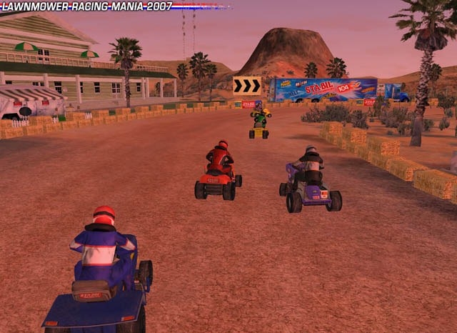 Скриншот из игры Lawnmower Racing Mania 2007 под номером 5