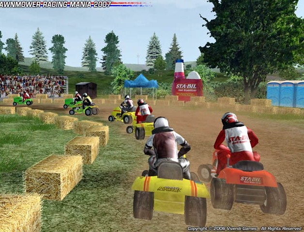Скриншот из игры Lawnmower Racing Mania 2007 под номером 6