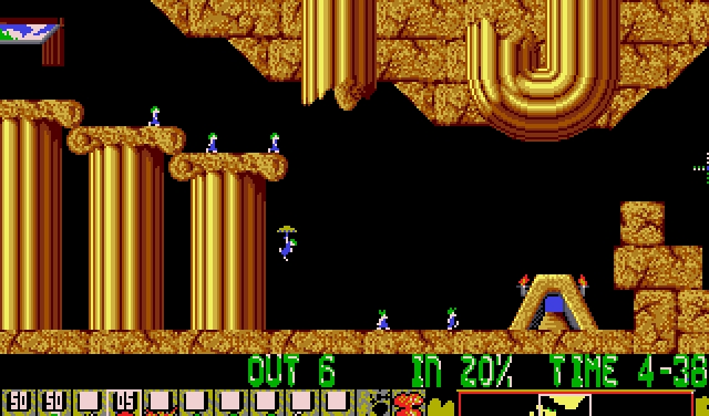 Скриншот из игры Lemmings под номером 3