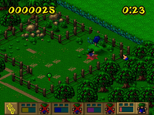 Скриншот из игры Lemmings Paintball под номером 3