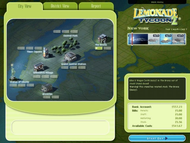 Скриншот из игры Lemonade Tycoon 2 New York Edition под номером 1