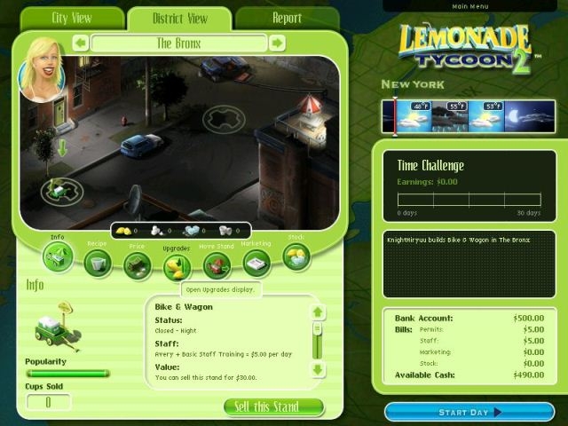 Скриншот из игры Lemonade Tycoon 2 New York Edition под номером 6