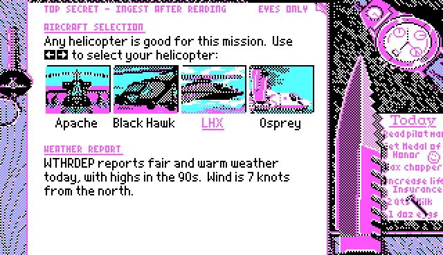 Скриншот из игры LHX: Attack Chopper под номером 8