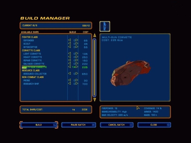 Скриншот из игры Homeworld под номером 26