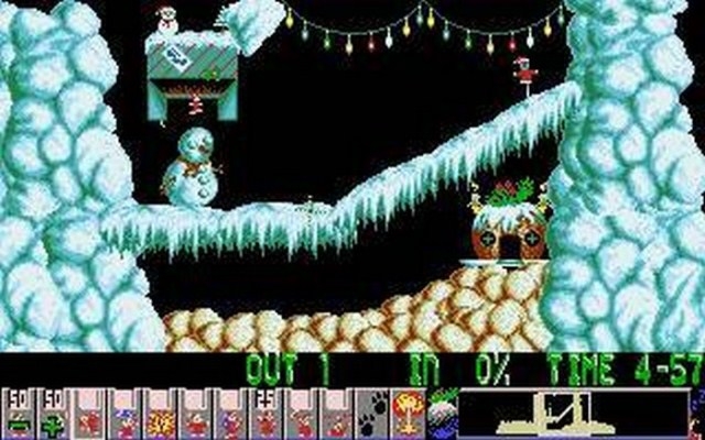 Скриншот из игры Holiday Lemmings 1994 под номером 17