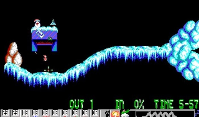 Скриншот из игры Holiday Lemmings 1994 под номером 3