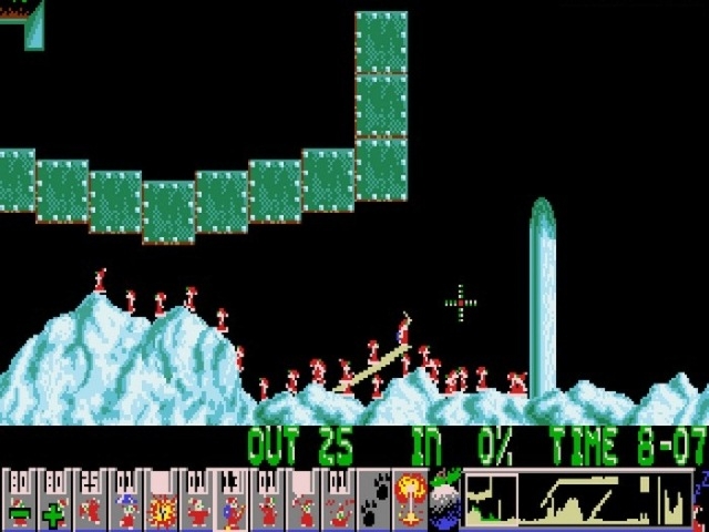 Скриншот из игры Holiday Lemmings 1994 под номером 7