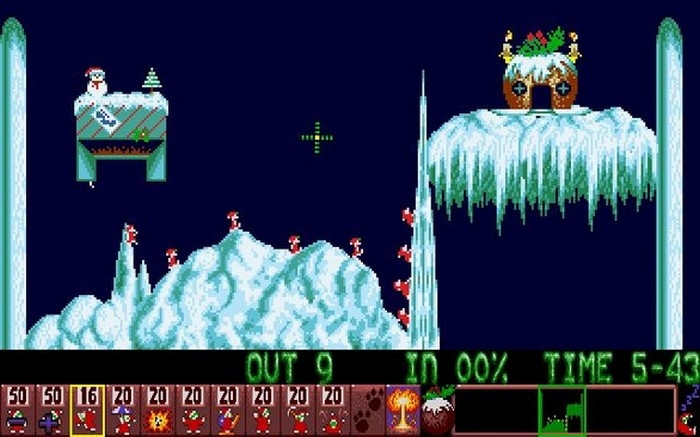 Скриншот из игры Holiday Lemmings 1993 под номером 1