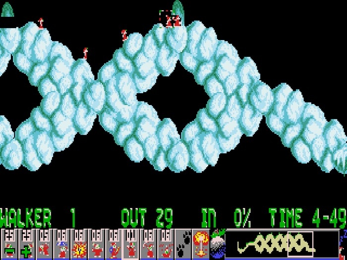 Скриншот из игры Holiday Lemmings 1993 под номером 10