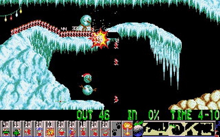 Скриншот из игры Holiday Lemmings 1993 под номером 15
