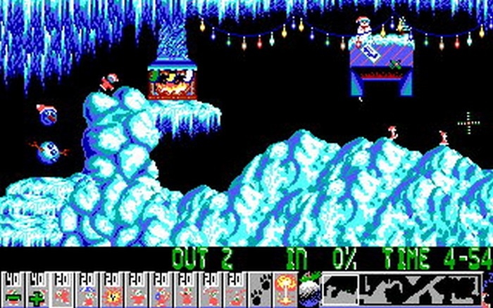 Скриншот из игры Holiday Lemmings 1993 под номером 18