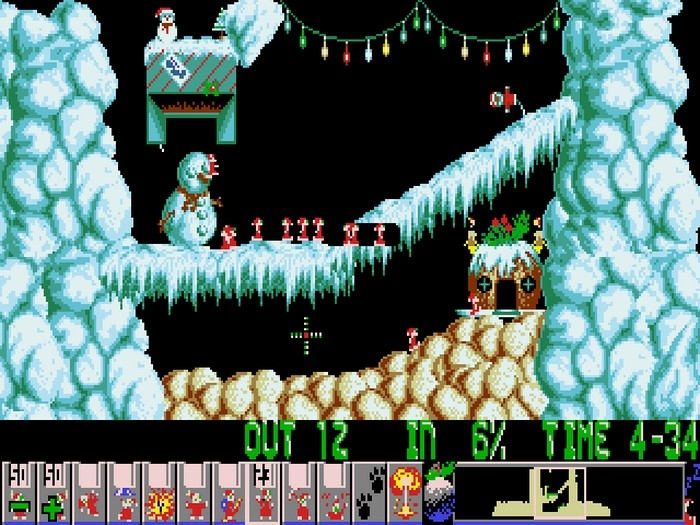 Скриншот из игры Holiday Lemmings 1993 под номером 19