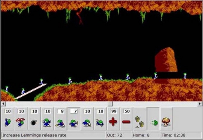 Скриншот из игры Holiday Lemmings 1993 под номером 2