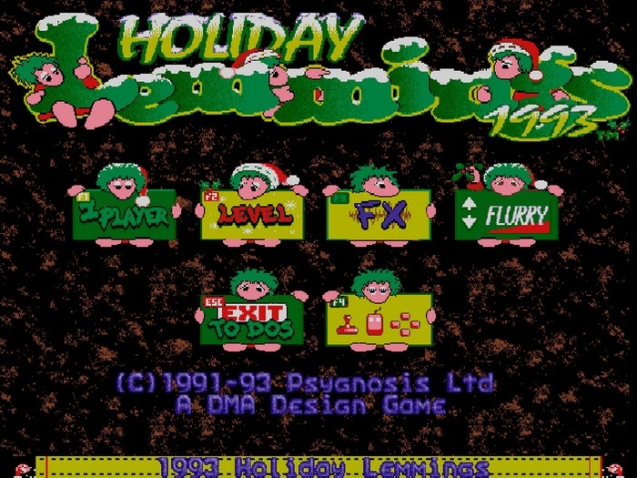 Скриншот из игры Holiday Lemmings 1993 под номером 23