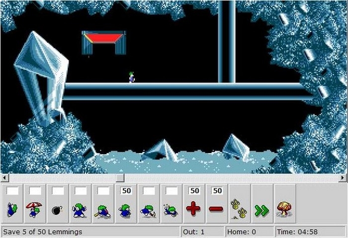 Скриншот из игры Holiday Lemmings 1993 под номером 6