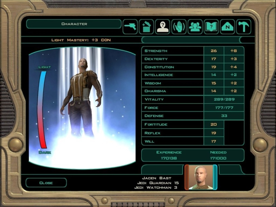Скриншот из игры Star Wars: Knights of the Old Republic II - The Sith Lords под номером 142