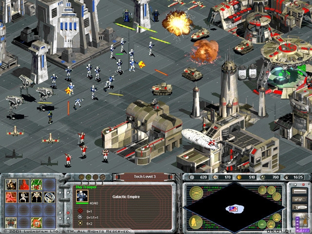 Скриншот из игры Star Wars: Galactic Battlegrounds под номером 1