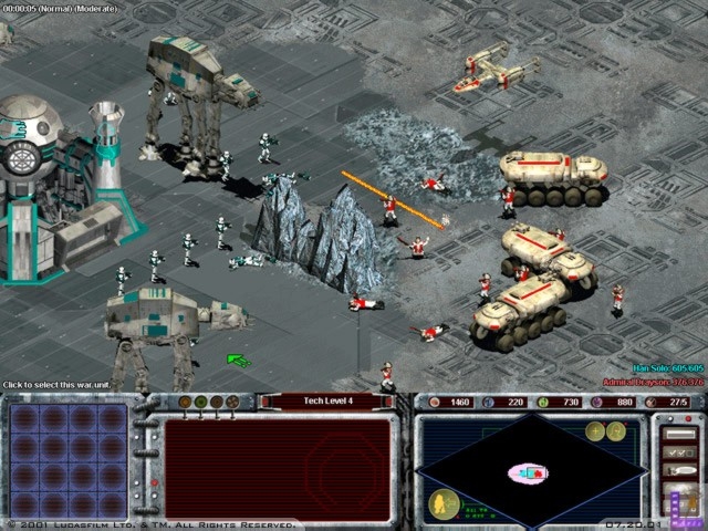 Скриншот из игры Star Wars: Galactic Battlegrounds под номером 17