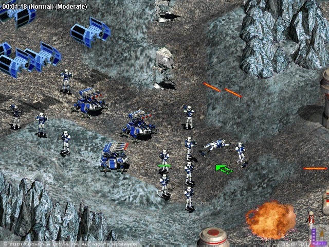 Скриншот из игры Star Wars: Galactic Battlegrounds под номером 9