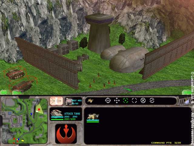 Скриншот из игры Star Wars: Force Commander под номером 4