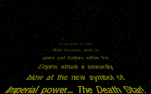 Скриншот из игры Star Wars: TIE Fighter под номером 2