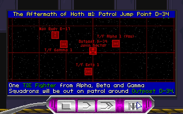 Скриншот из игры Star Wars: TIE Fighter под номером 9