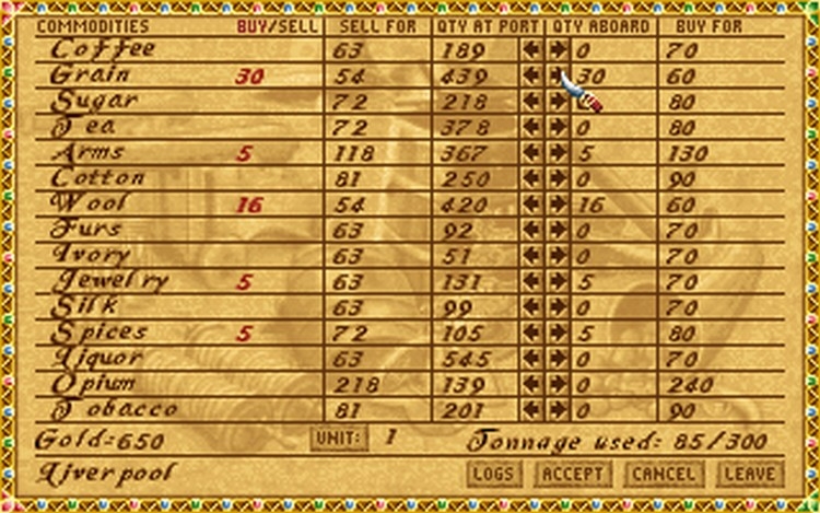 Скриншот из игры High Seas Trader под номером 33
