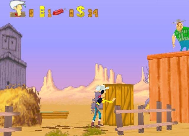 Скриншот из игры Lucky Luke on the Daltons