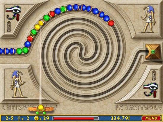 Скриншот из игры Luxor под номером 1