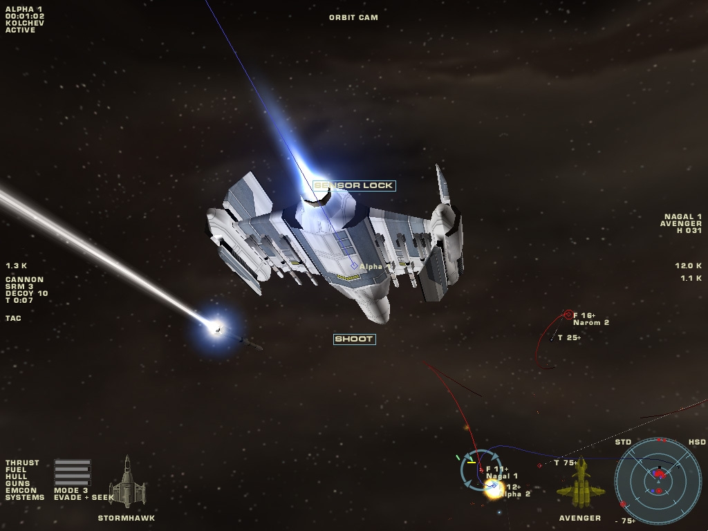 Скриншот из игры Starshatter: The Gathering Storm под номером 10
