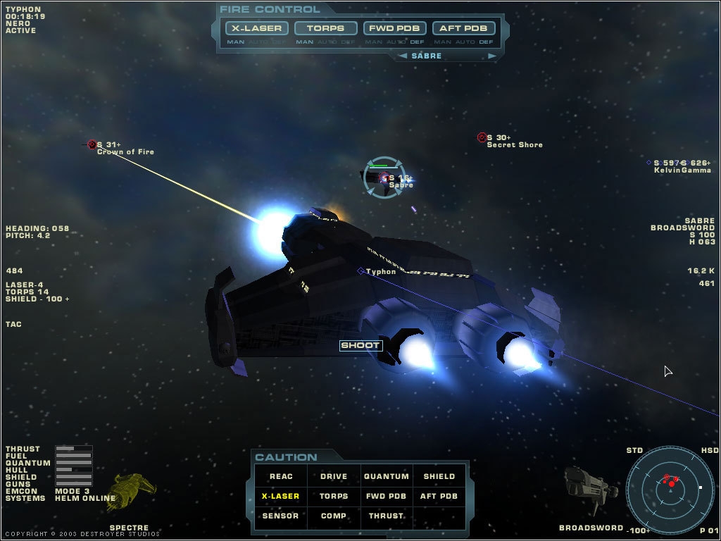 Скриншот из игры Starshatter: The Gathering Storm под номером 16