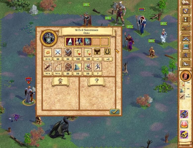 Скриншот из игры Heroes of Might and Magic 4: The Gathering Storm под номером 10