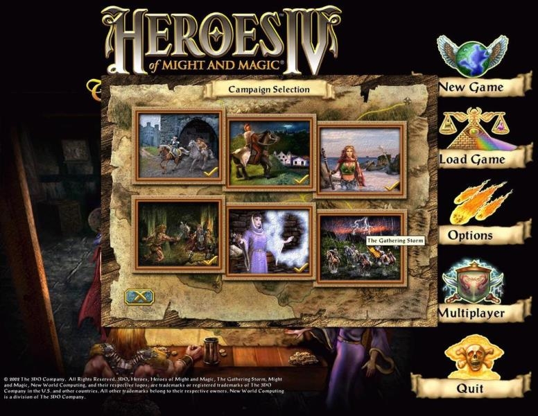 Скриншот из игры Heroes of Might and Magic 4: The Gathering Storm под номером 8