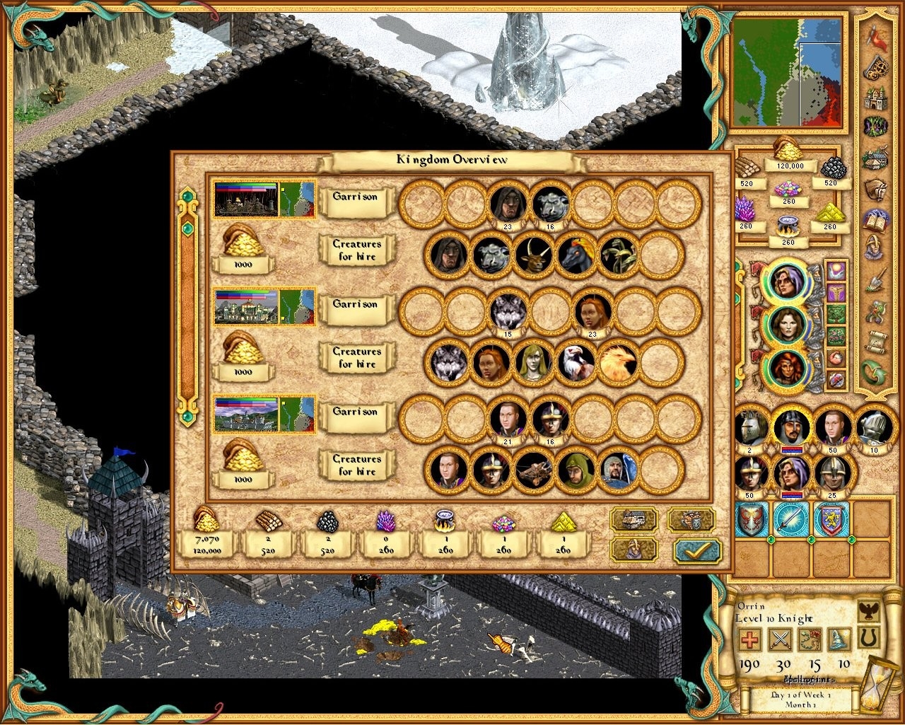Скриншот из игры Heroes of Might and Magic 4 под номером 1