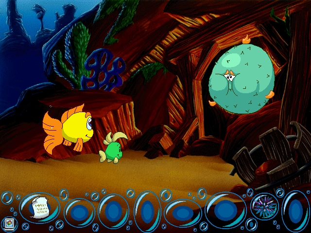 Скриншот из игры Freddi Fish 4: The Case of Hogfish Rustlers of Briny Gulch под номером 2