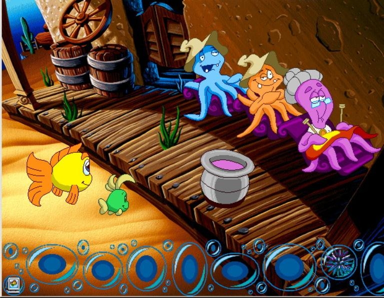 Скриншот из игры Freddi Fish 4: The Case of Hogfish Rustlers of Briny Gulch под номером 4