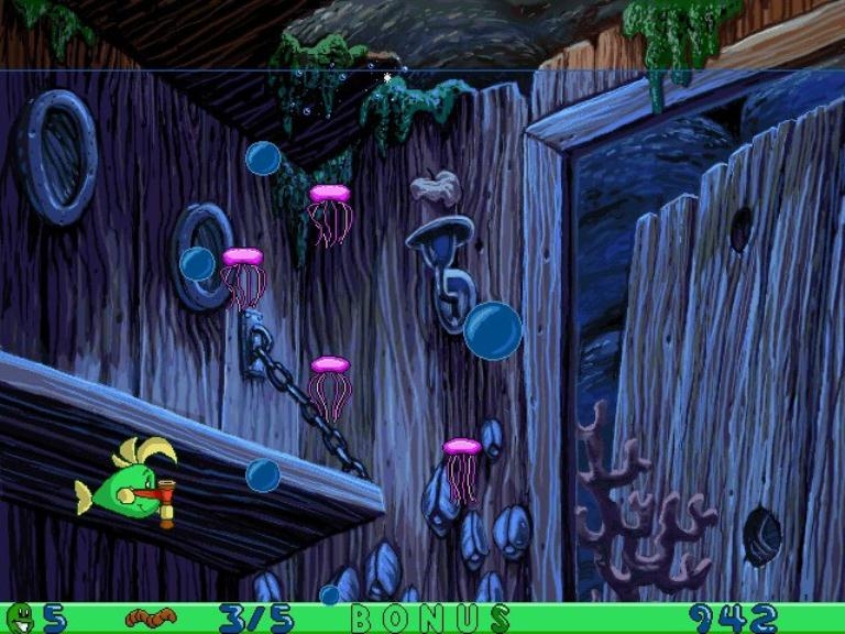 Скриншот из игры Freddi Fish and Luther