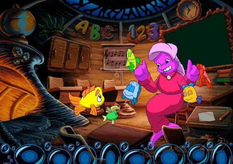Скриншот из игры Freddi Fish 2: The Case of the Haunted Schoolhouse под номером 1