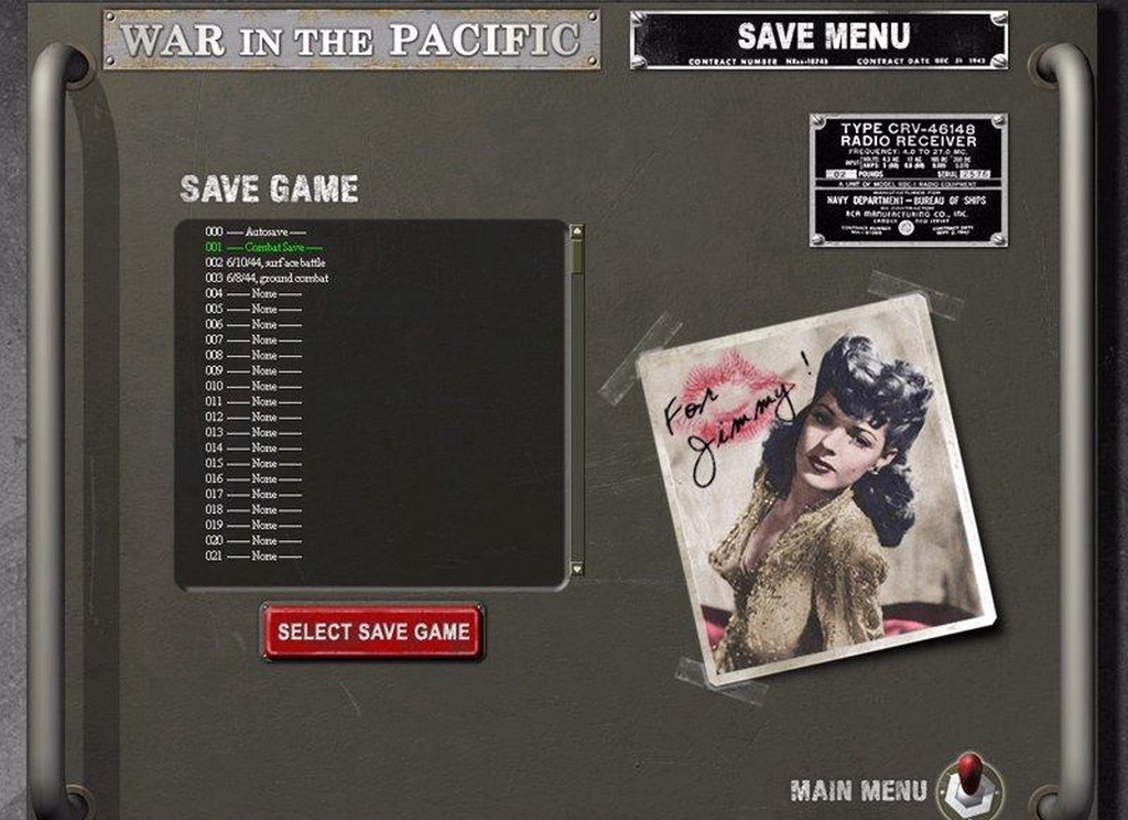Скриншот из игры War in the Pacific: The Struggle Against Japan 1941-1945! под номером 10