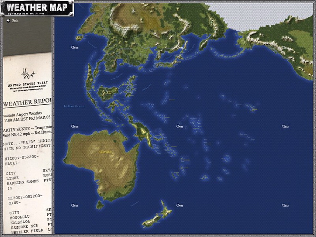 Скриншот из игры War in the Pacific: The Struggle Against Japan 1941-1945! под номером 17