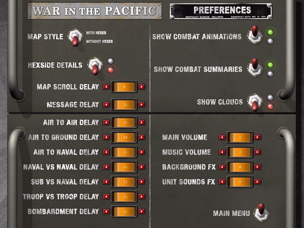 Скриншот из игры War in the Pacific: The Struggle Against Japan 1941-1945! под номером 6