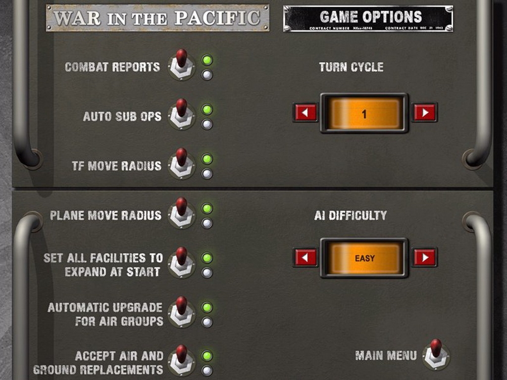 Скриншот из игры War in the Pacific: The Struggle Against Japan 1941-1945! под номером 8