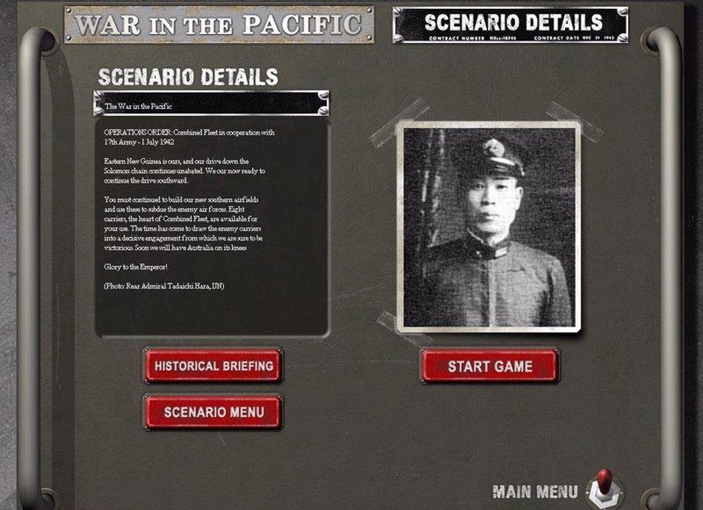 Скриншот из игры War in the Pacific: The Struggle Against Japan 1941-1945! под номером 9