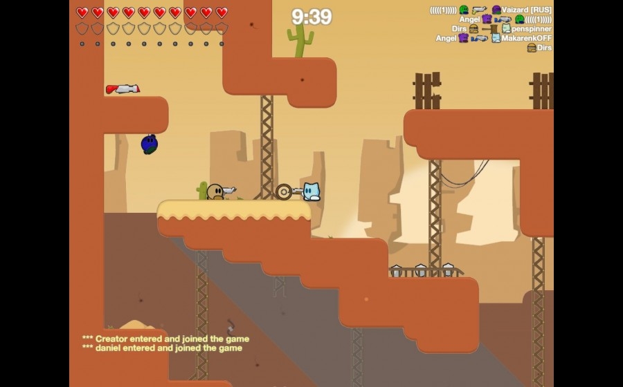 Скриншот из игры Teeworlds под номером 1