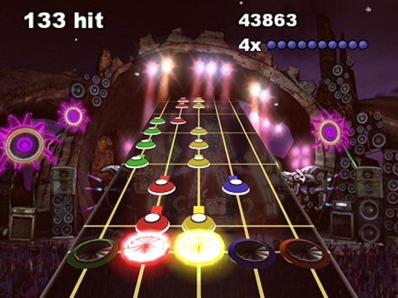 Игры под музыку. Frets on Fire 2006. Frets on Fire (FOF). FOF игра. Музыкальные игры на айфон.